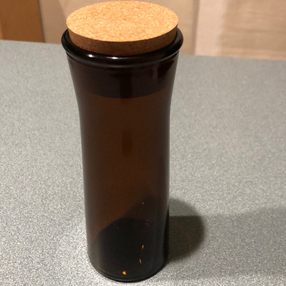 Glass Container with Cork Lid